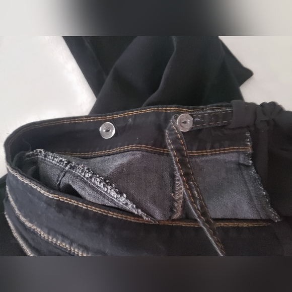 Gracia denim Maternity pull on skinny jeans black NWOT size 4 - Picture 6 of 14